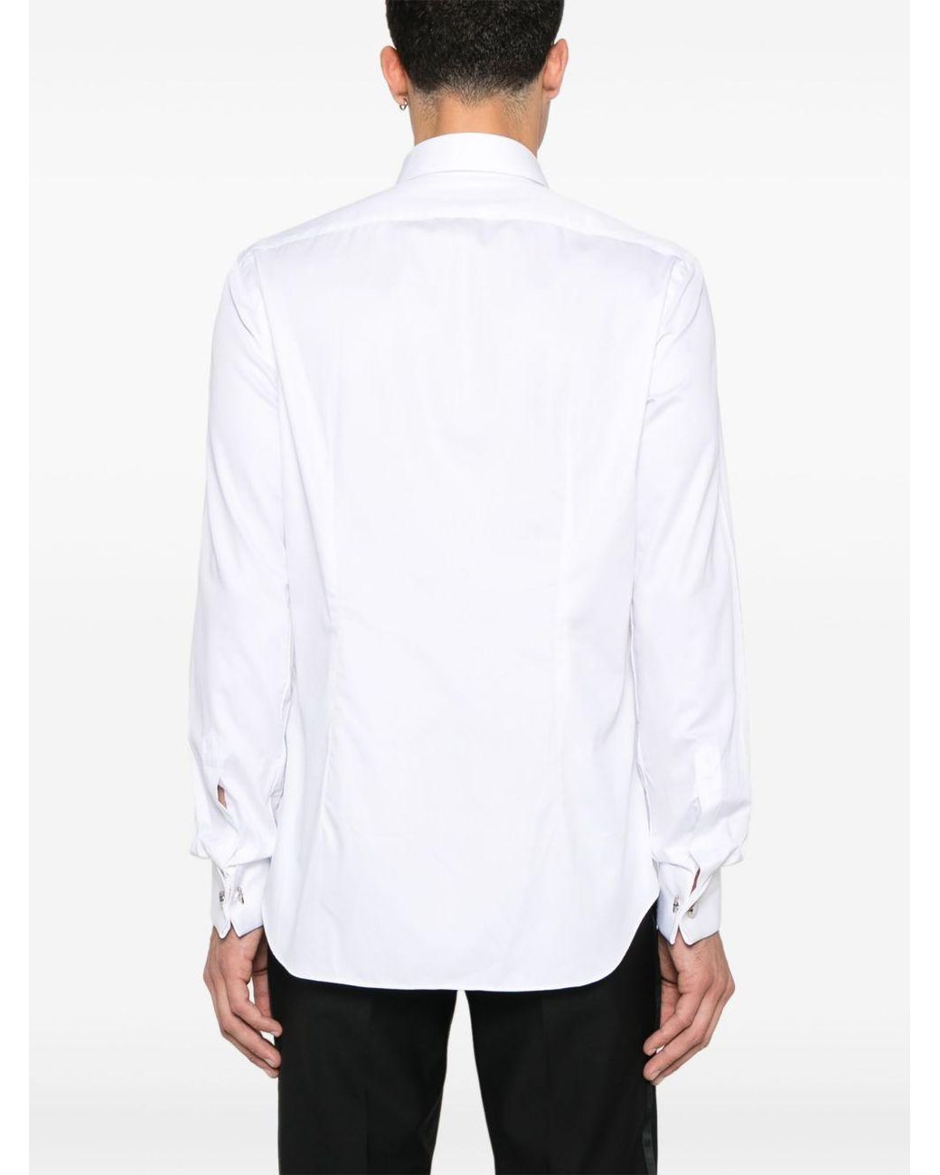 Xacus White Cotton Shirt for men