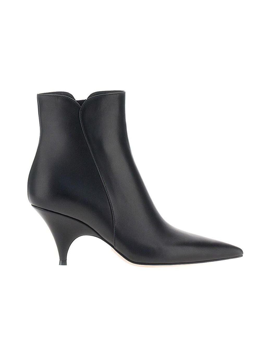 Gianvito Rossi Black Sofia Leather Booties