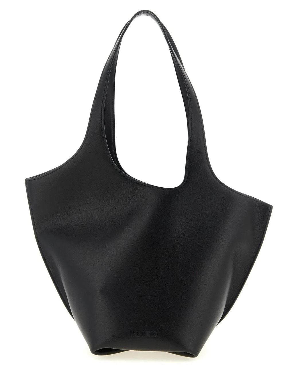 The Attico Black 'La Scoop Medium' Shoulder Bag