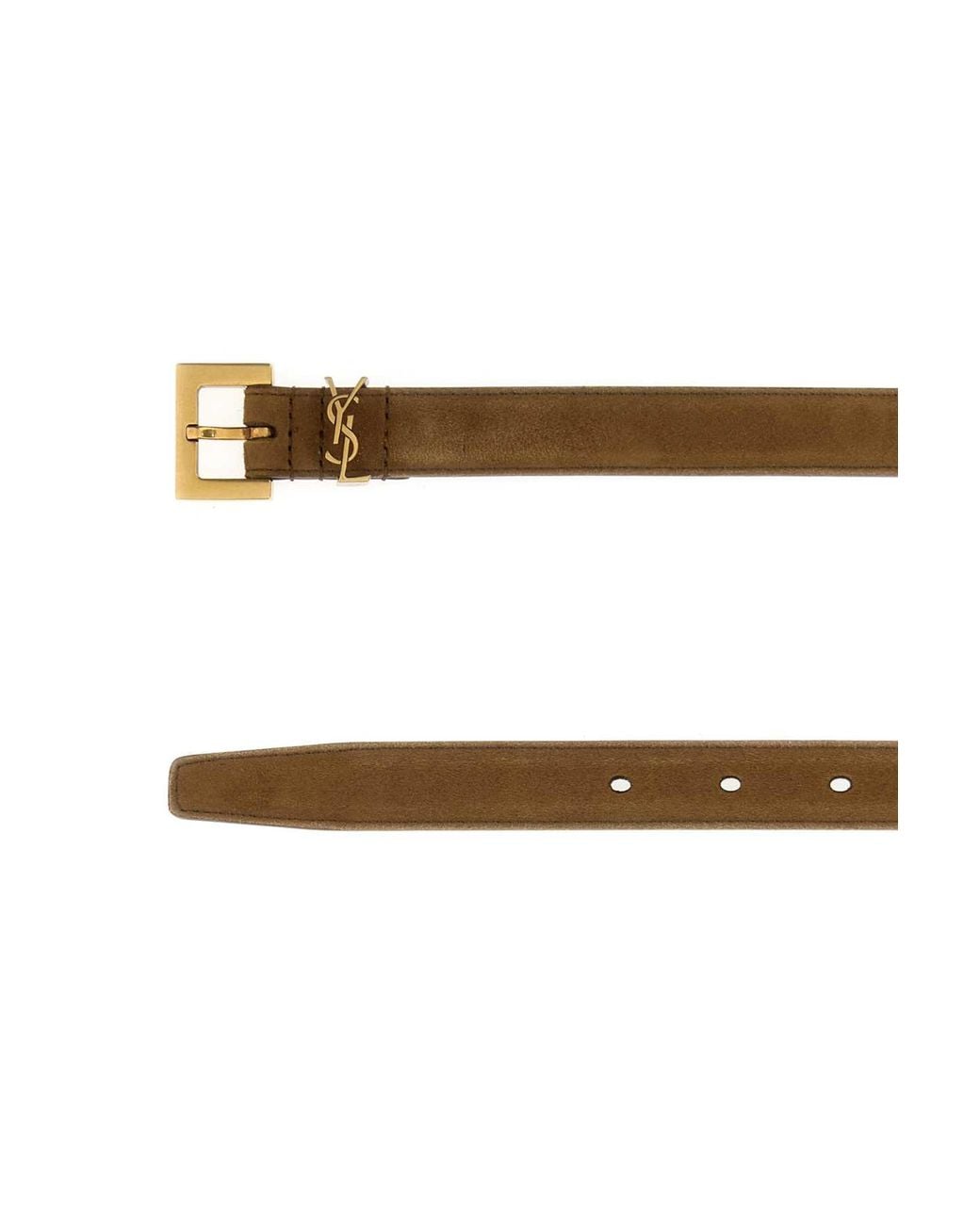 Saint Laurent White Ysl Cintura