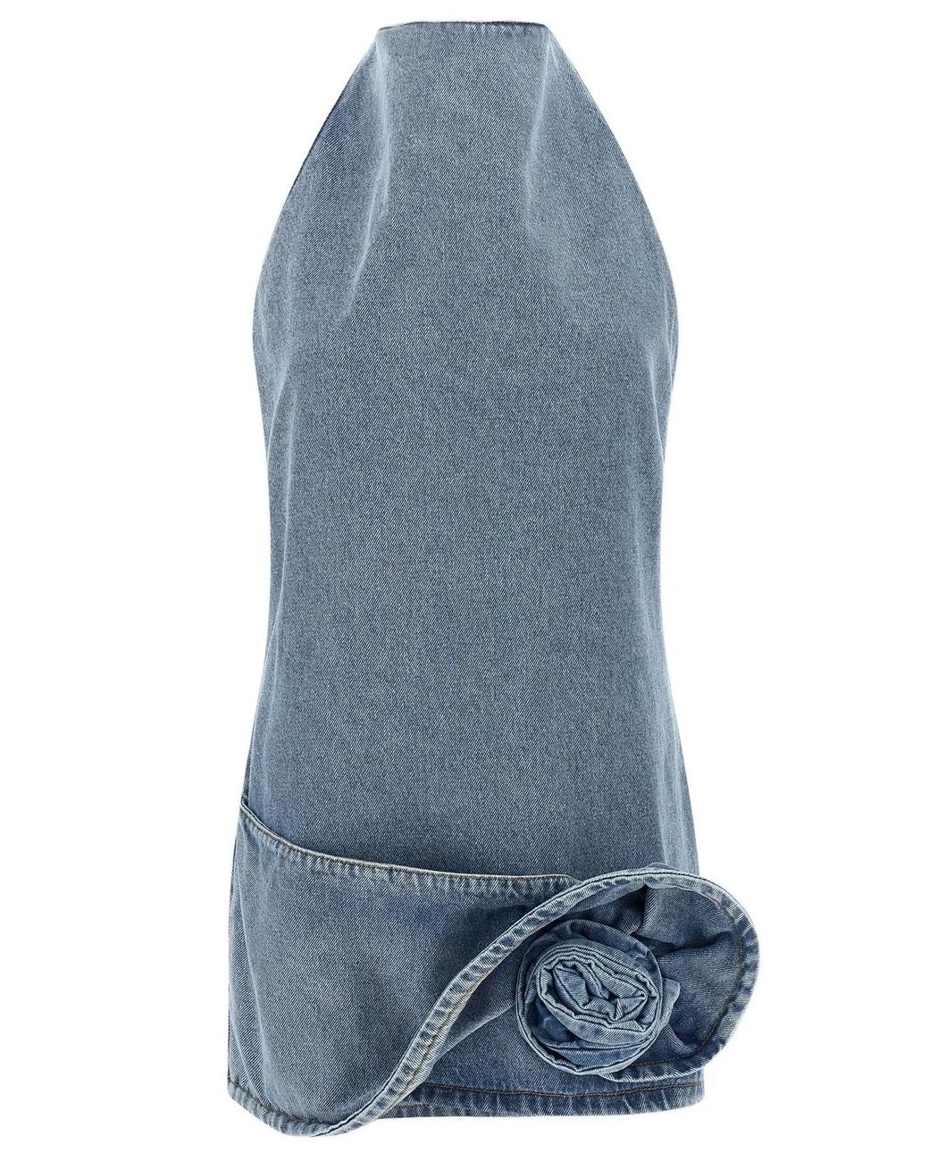 Magda Butrym Blue 'Denim 10 Dress' Dress