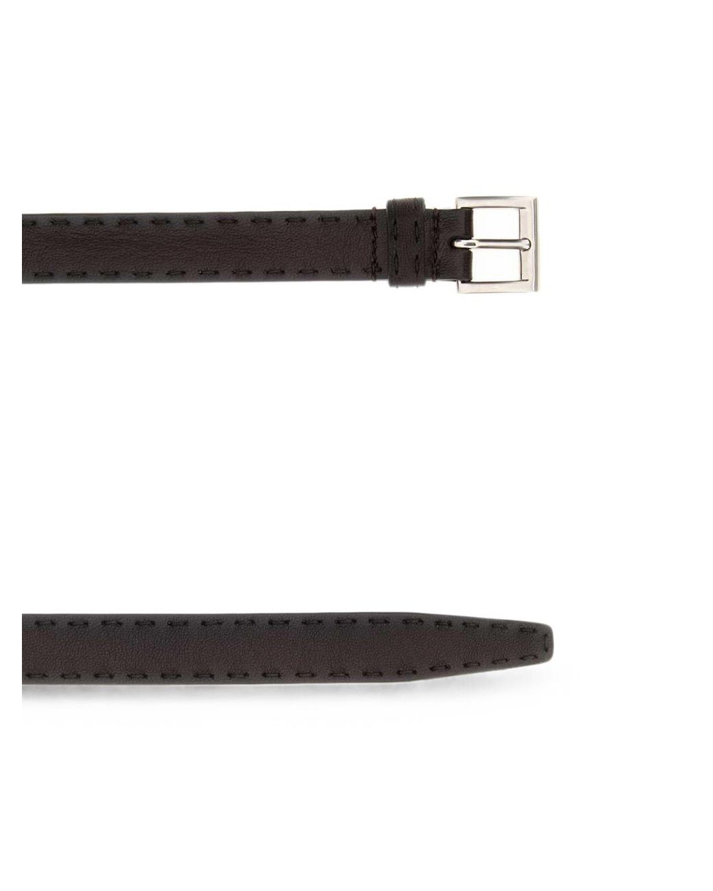 Prada White Nappa Leather Belt