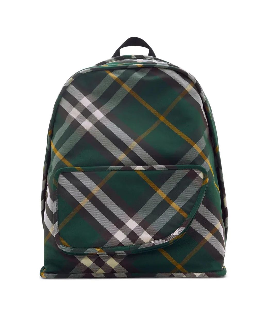 Burberry Green Shield Check Nylon Backpack for men