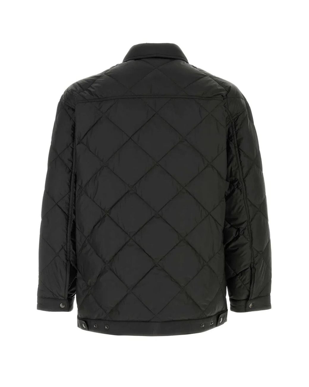 Prada Black Polyester Down Jacket for men