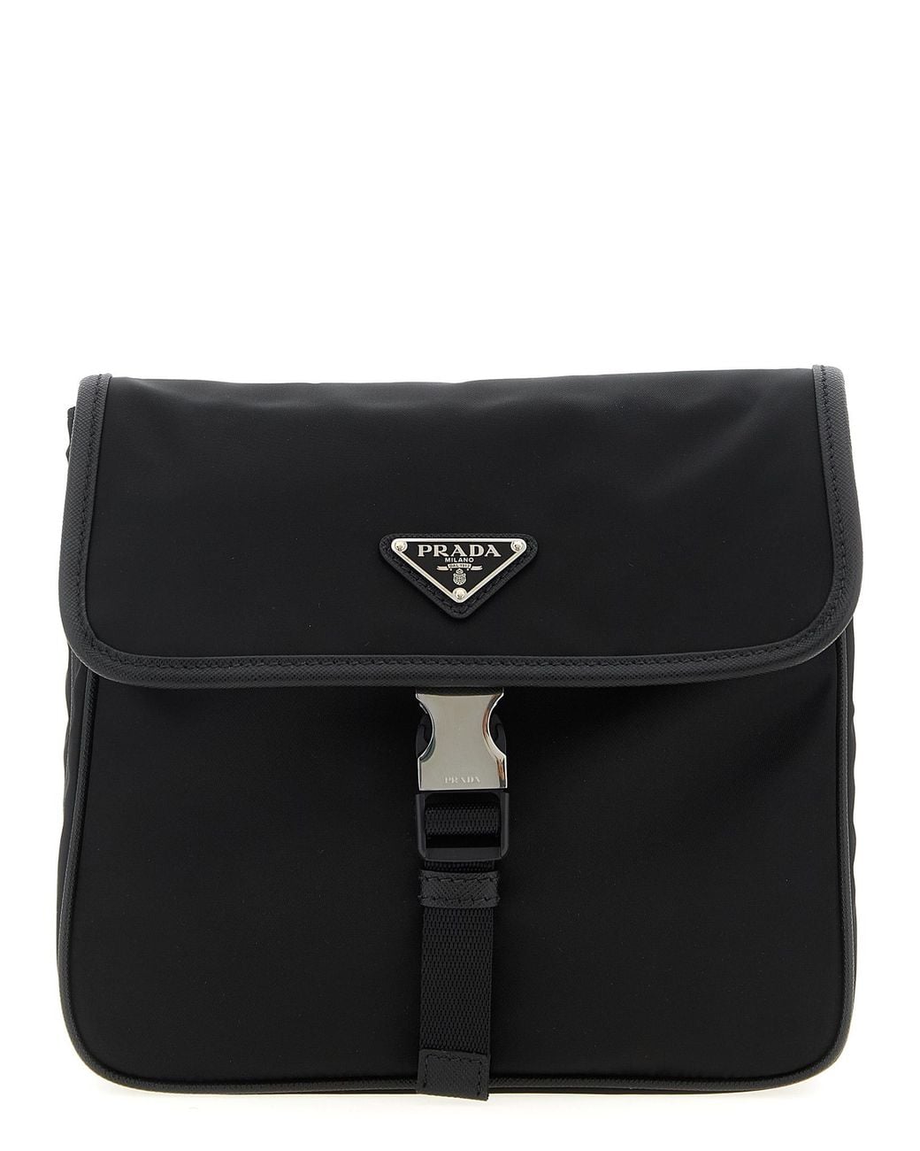 Prada Black Recycled Polyamide Crossbody Bag for men