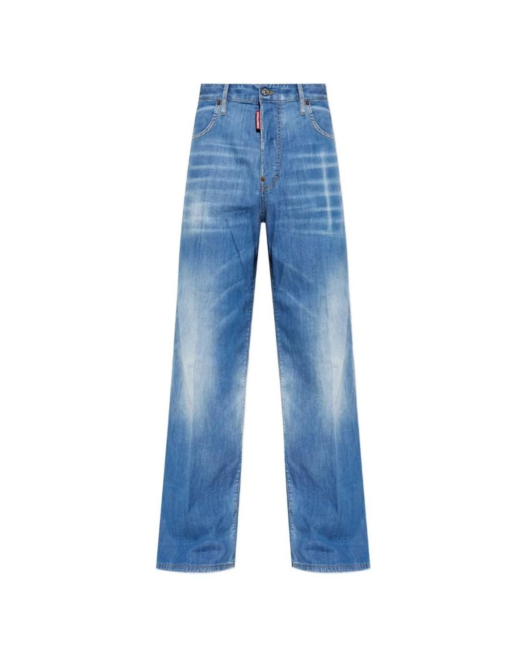 DSquared² Blue Cotton Trousers for men