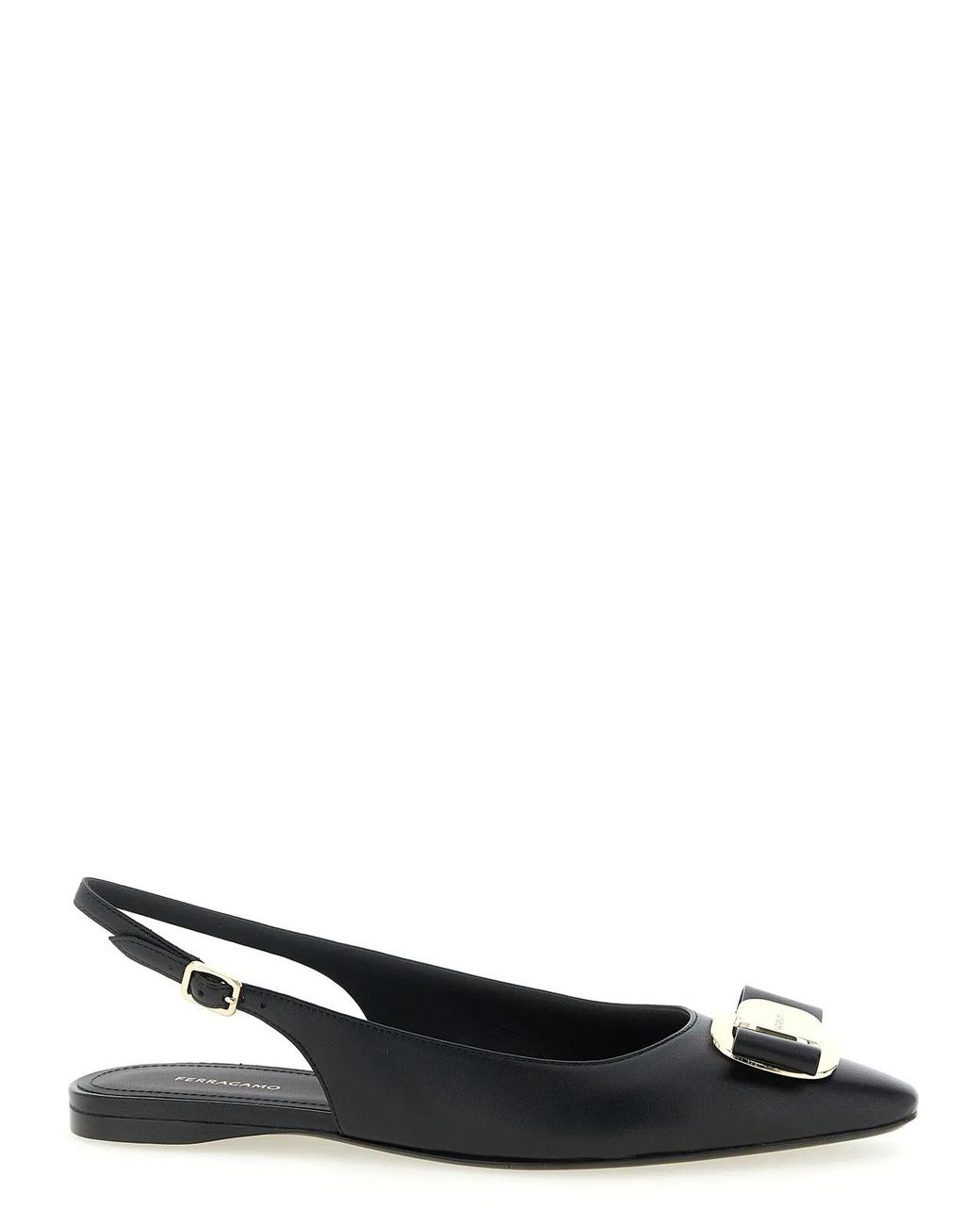 Ferragamo Black 'Zelmy' Slingback