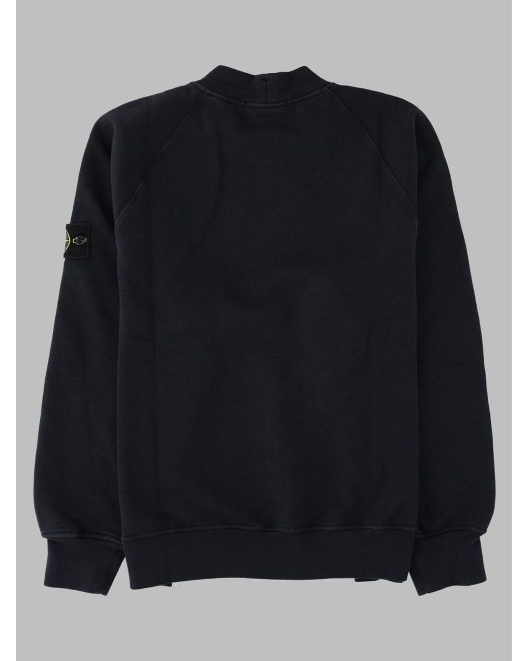 Stone Island Black 100% Cotton Sweatshirt for men