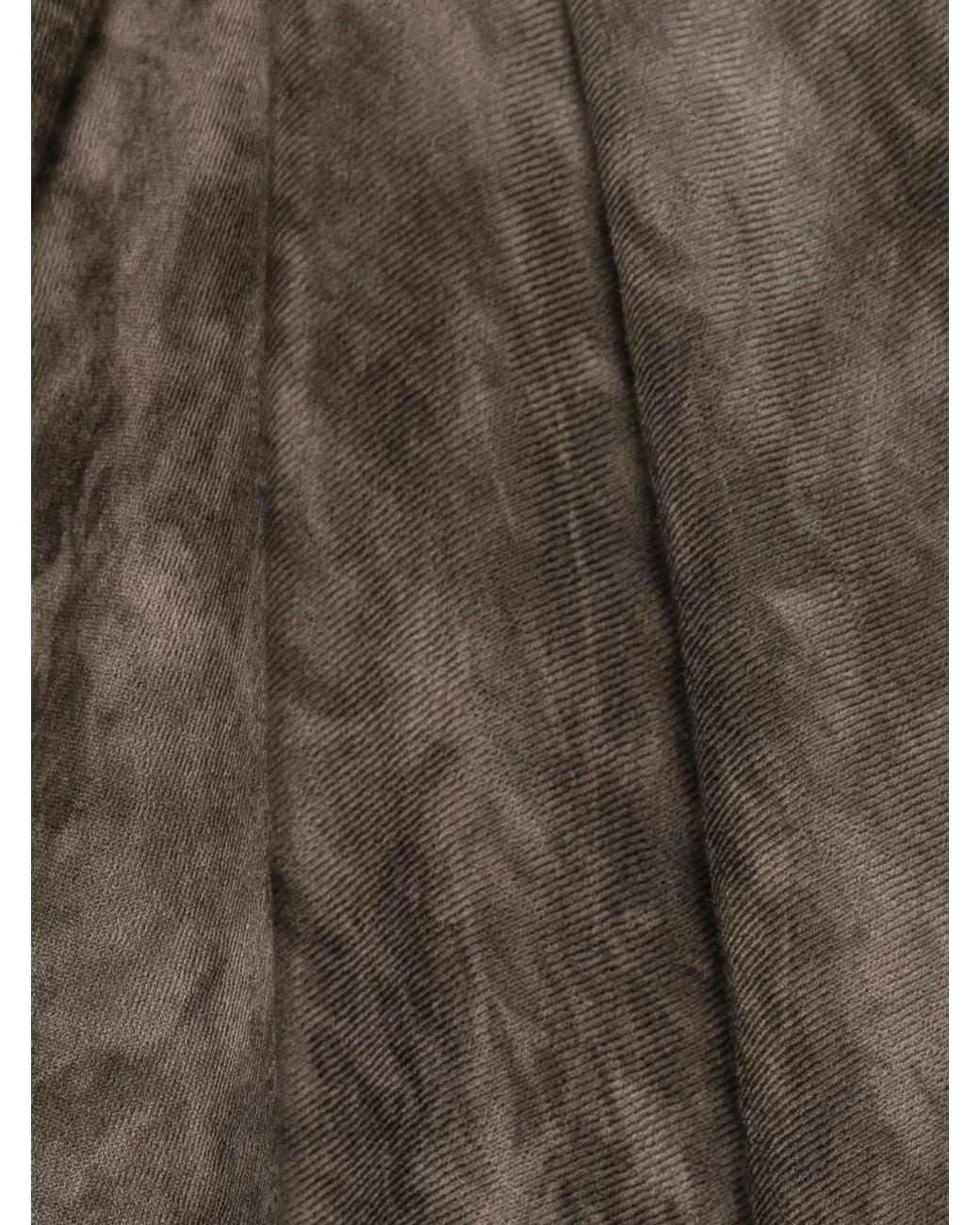 Avant Toi Gray "Austen" Faded Effect Light Wool Scarf 100X200 for men