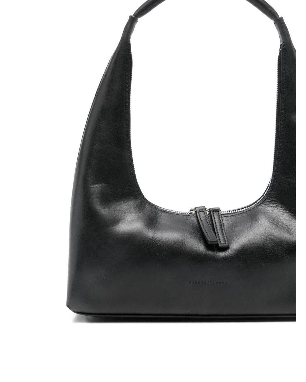 MARGE SHERWOOD Black Leather Hobo Bag
