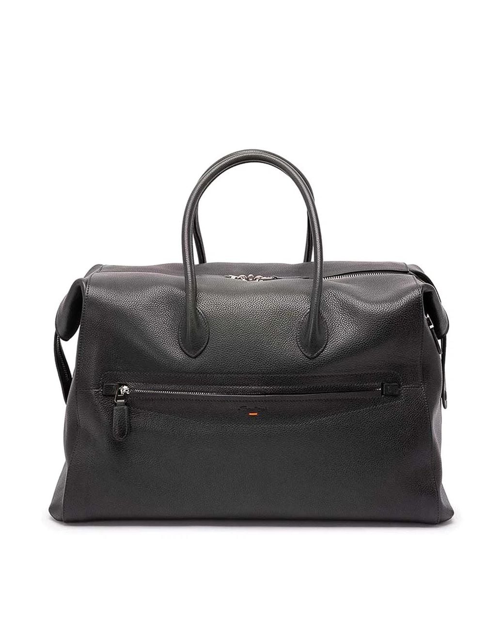 Santoni Black Duffle Bag for men