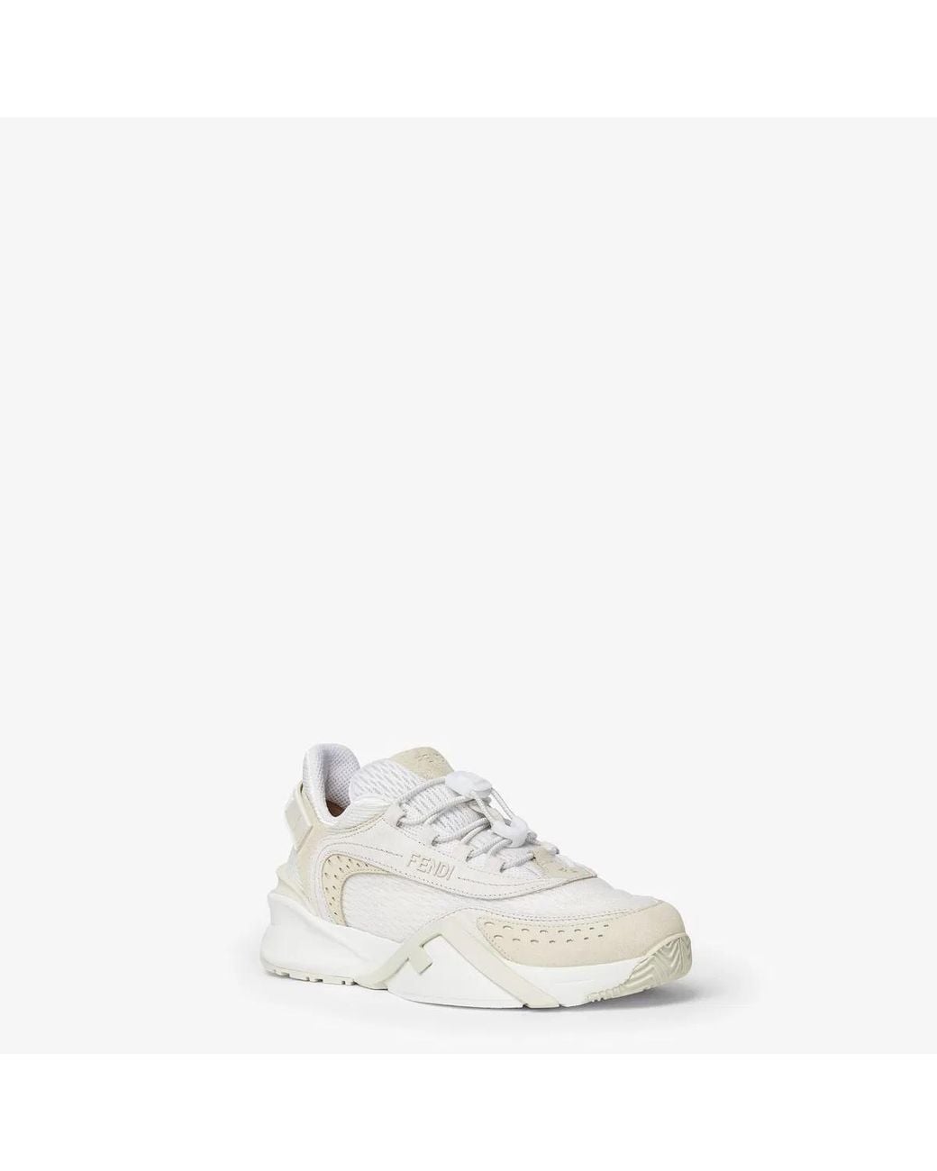 Fendi White Flow Sneaker