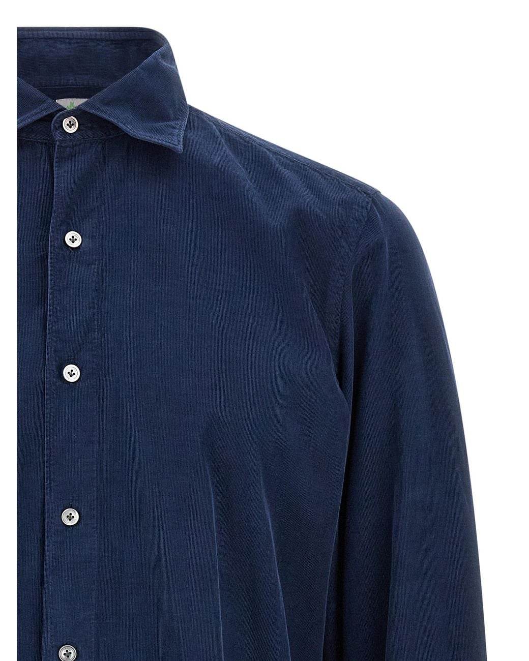 Finamore 1925 Blue 'Tokyo' Shirt for men