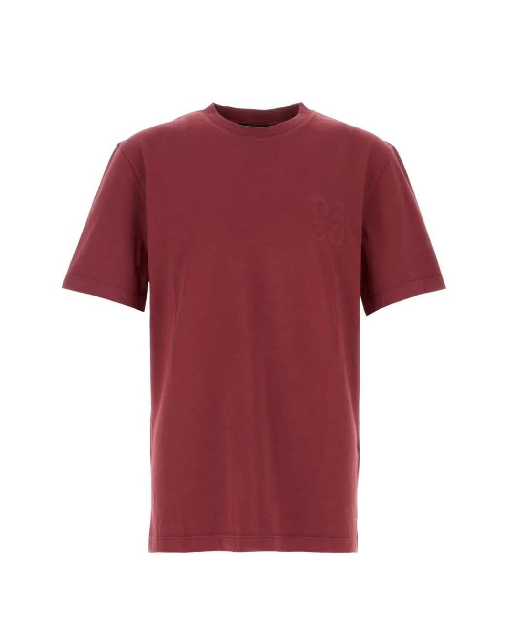 DSquared² Red Logo-Embossed T-Shirt for men