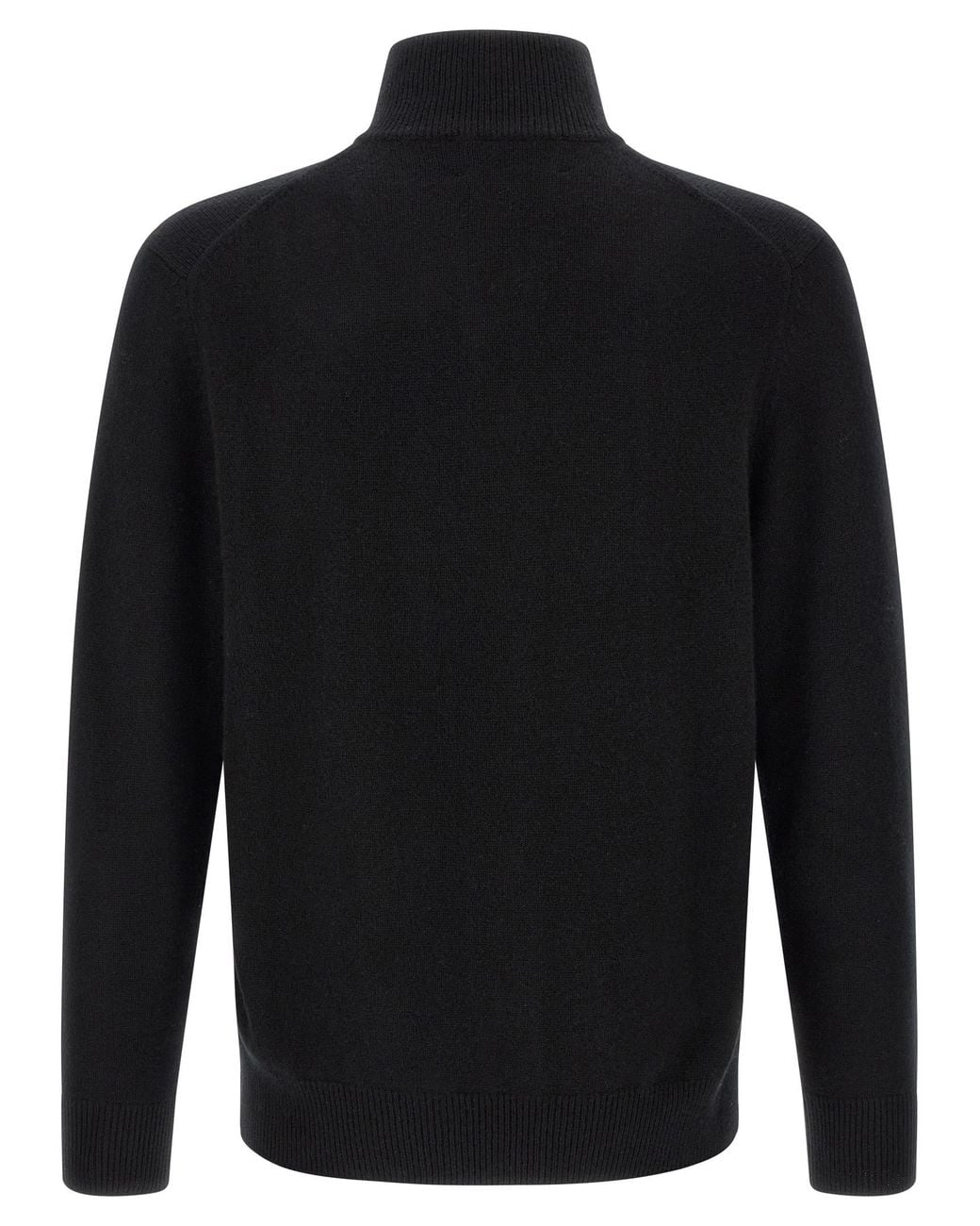 Ballantyne Black 'Classic Diamond' Diamond Intarsia Cardigan for men