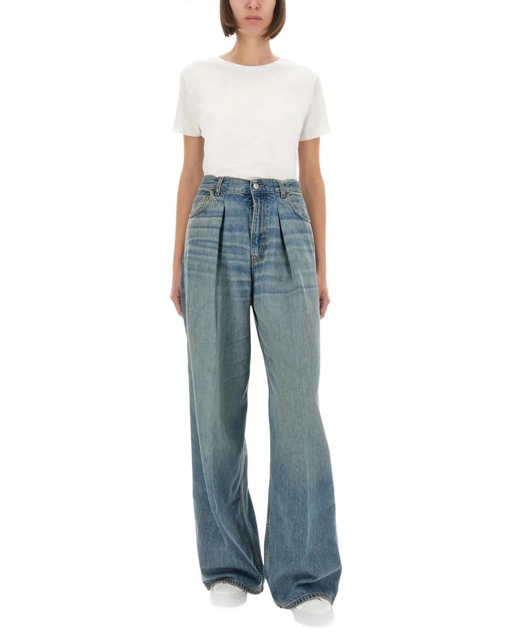 Haikure Blue "Candy Wide-Leg" Jeans