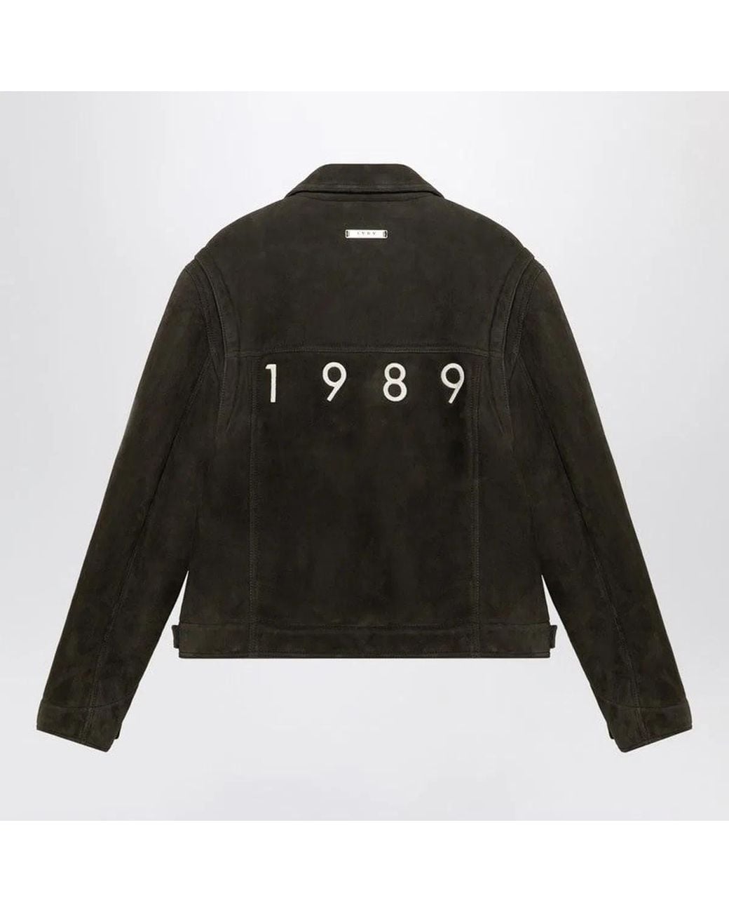 1989 STUDIO Black Dark Shearling Jacket for men
