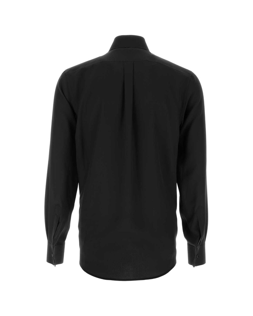 Dolce & Gabbana Black Dolce & Gabbana Crepe Shirt for men