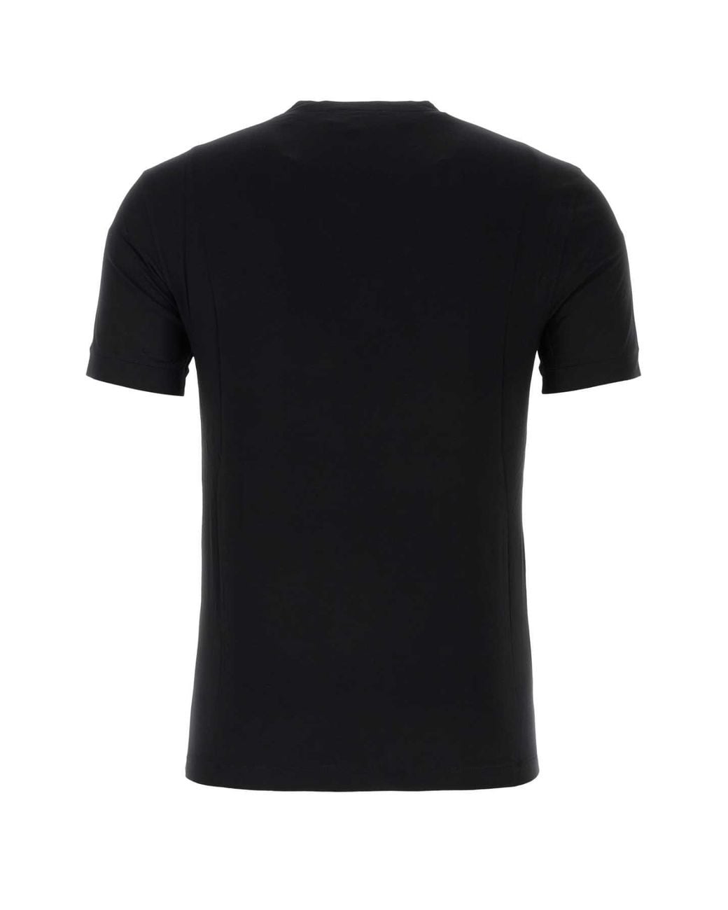 Giorgio Armani Black Stretch Viscose T-Shirt for men