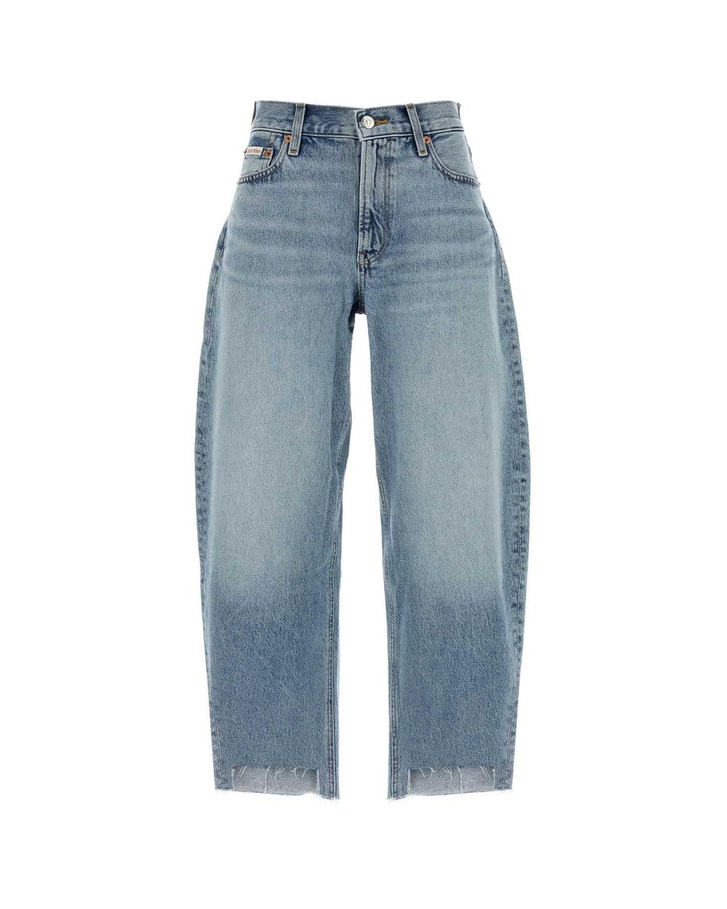 Calvin Klein Blue Denim Wide-Leg Jeans