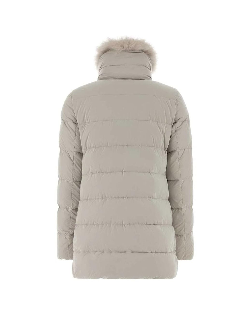 Moorer Gray Piumino Con Pelo