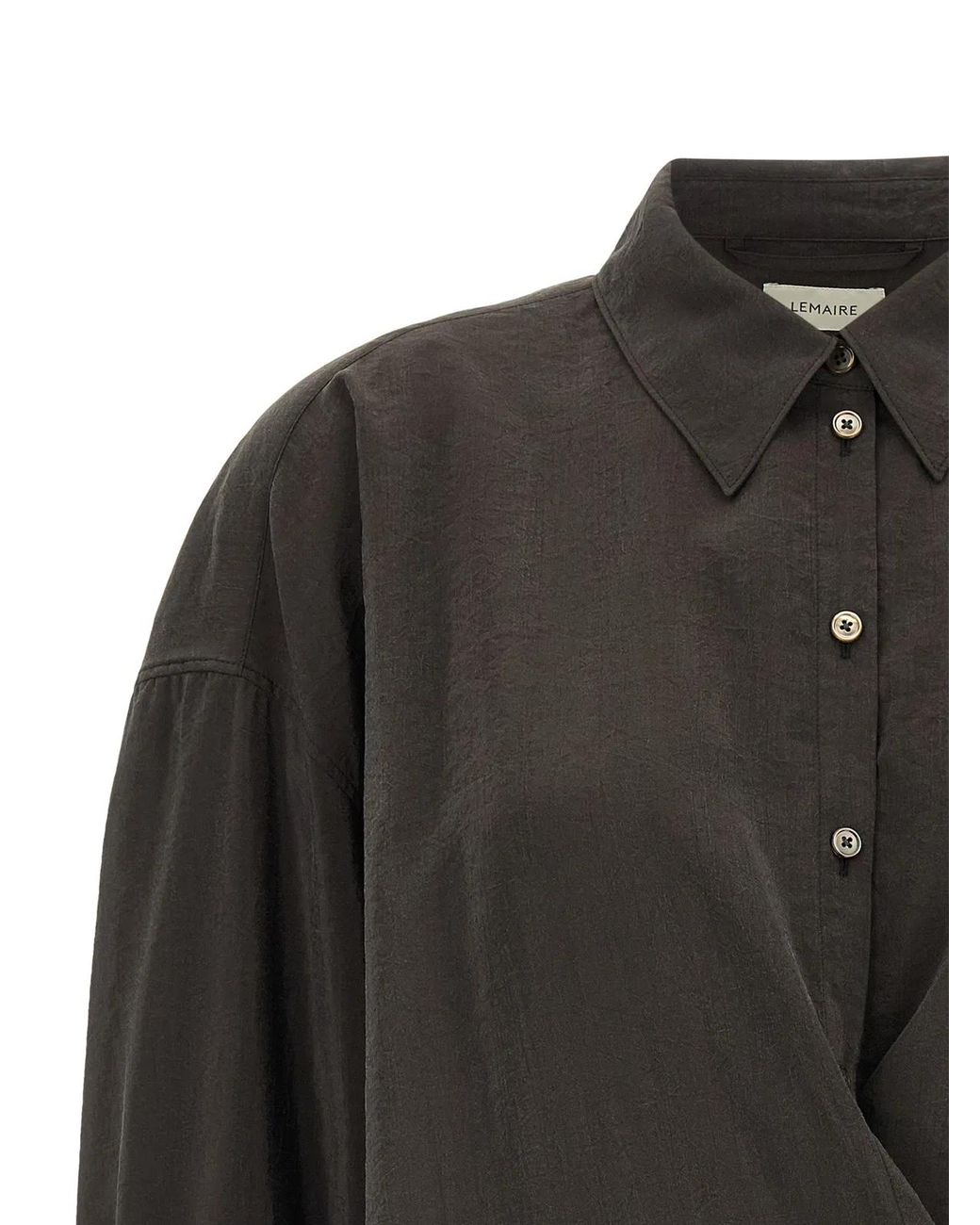 Lemaire Black 'Twisted' Shirt