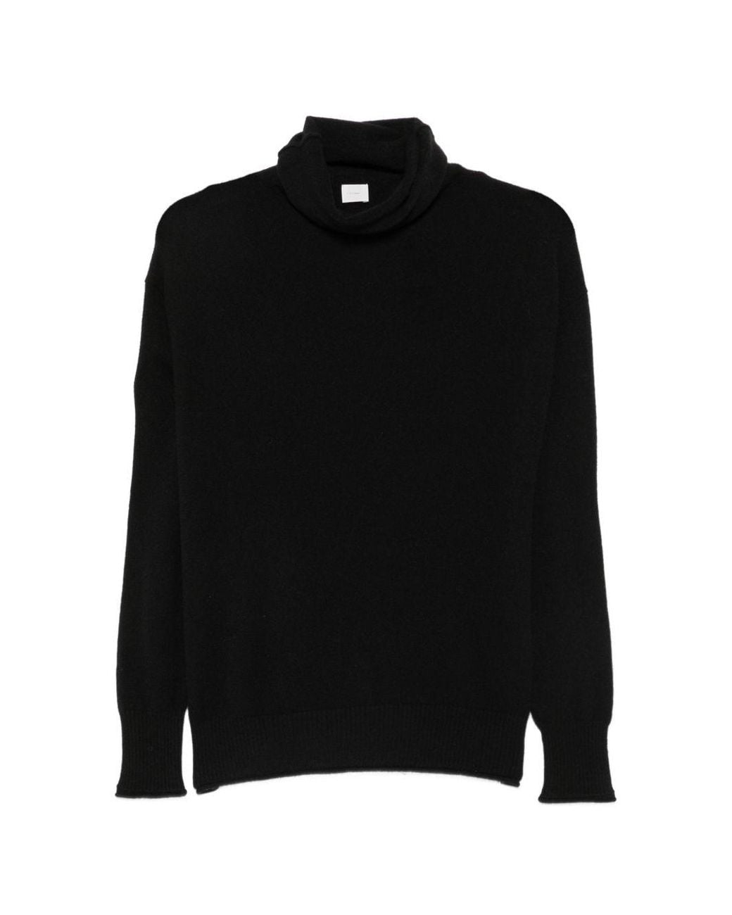 C.t. Plage Black Cashmere Turtle-Neck Sweater