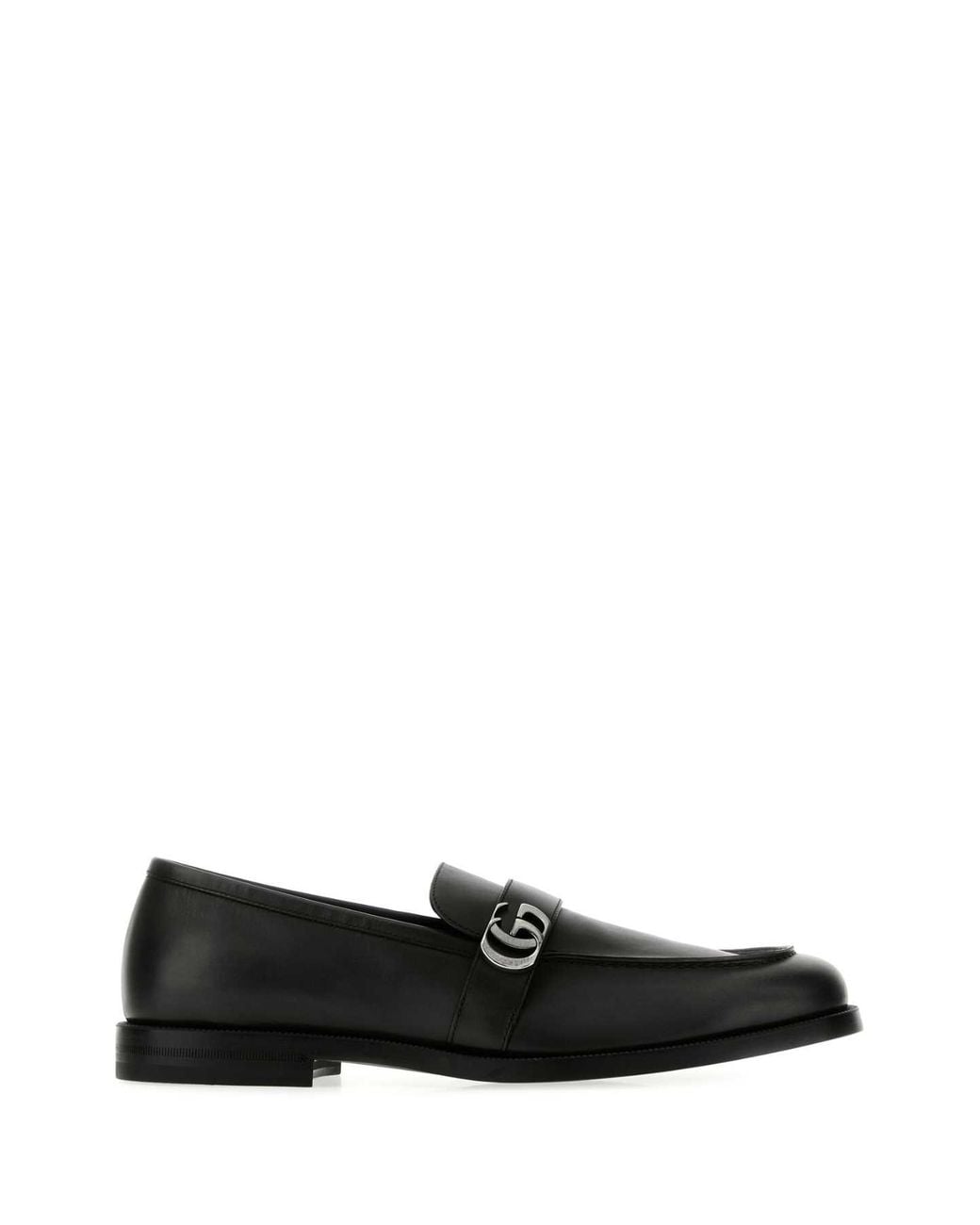 Gucci Black Leather Loafers for men