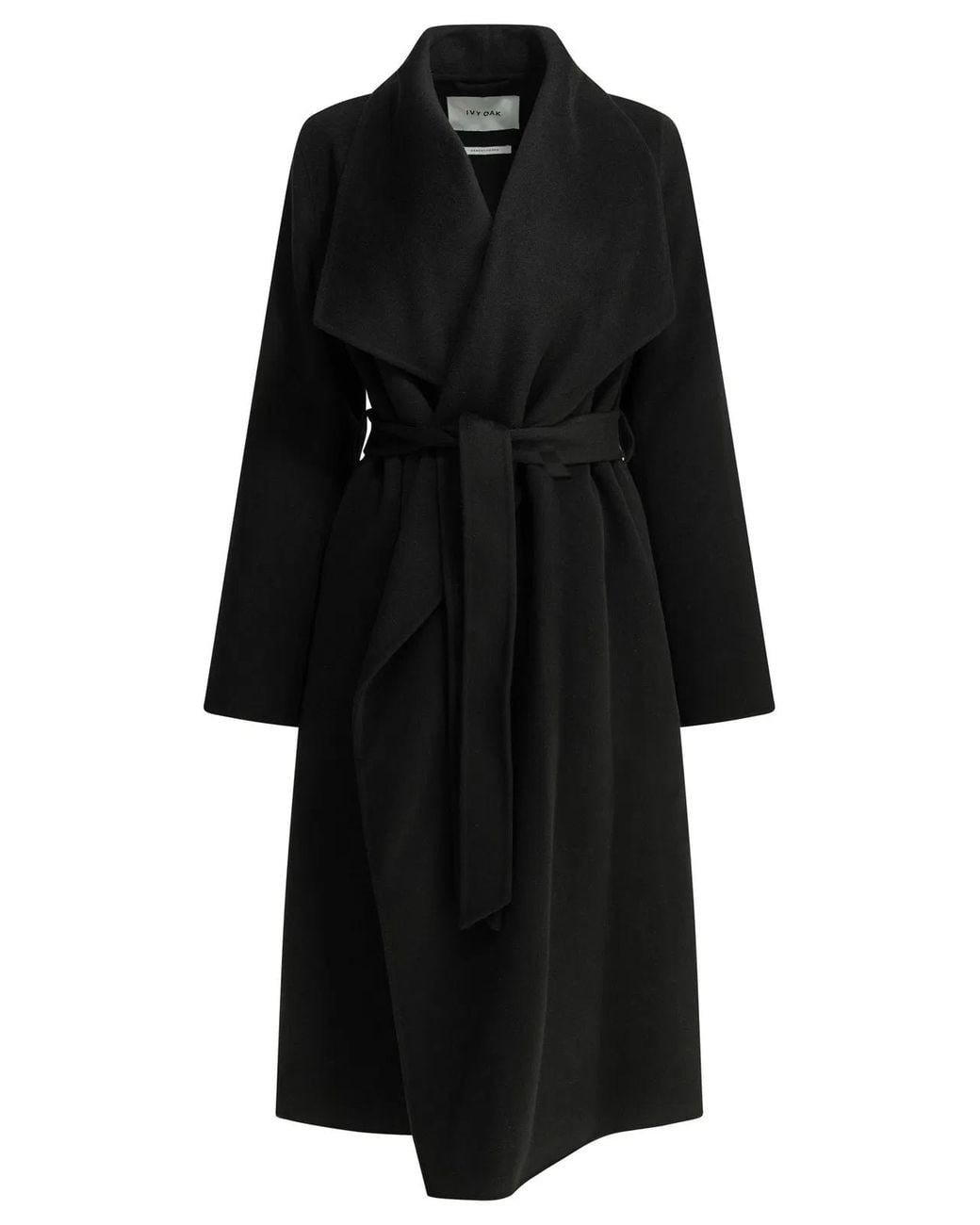 IVY & OAK Black Wool Jackets Coats