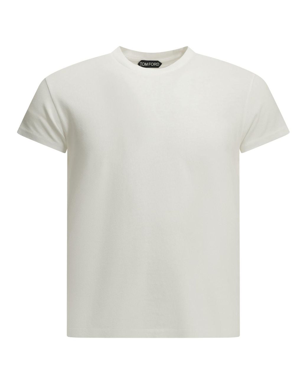 Tom Ford White Cotton Crew-Neck T-Shirt for men