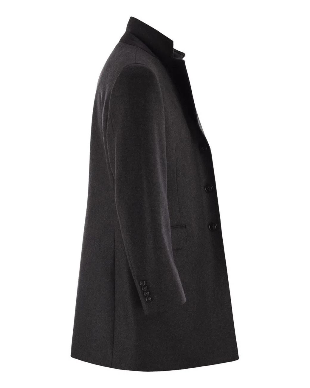 Fay Black Double Coat for men