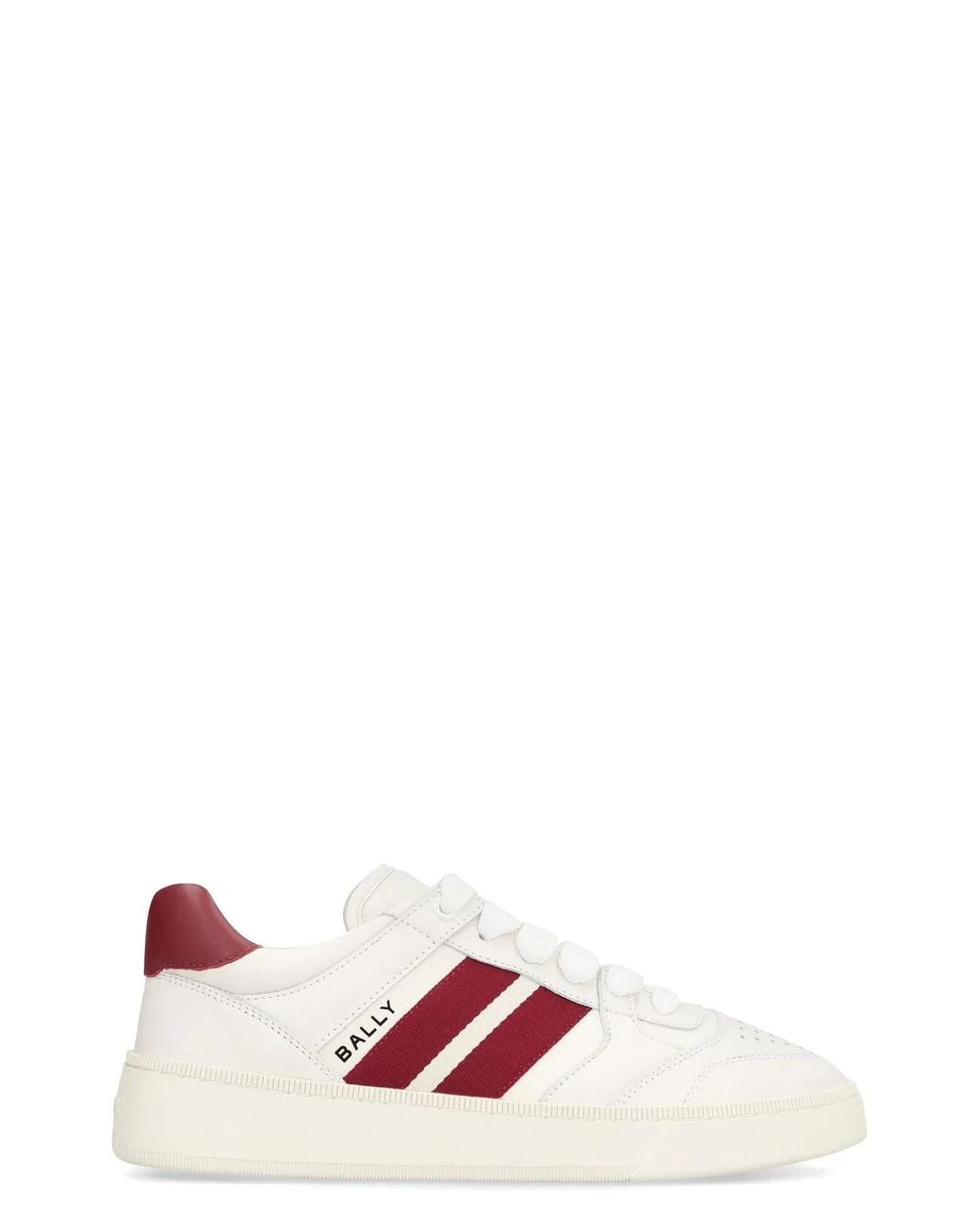 Bally White Leather Rebby Sneakers for men