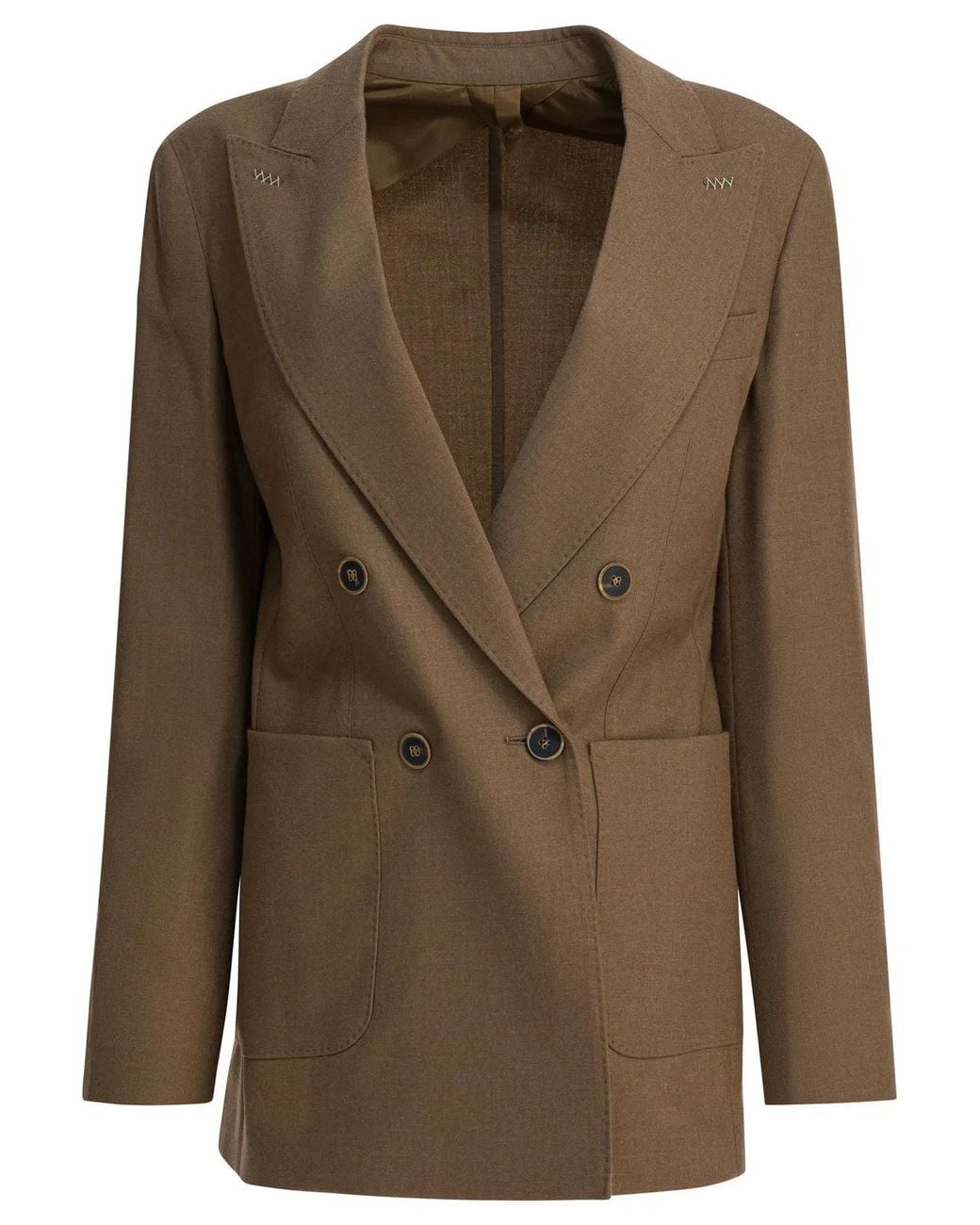 Max Mara Green Cashmere Blend Coat