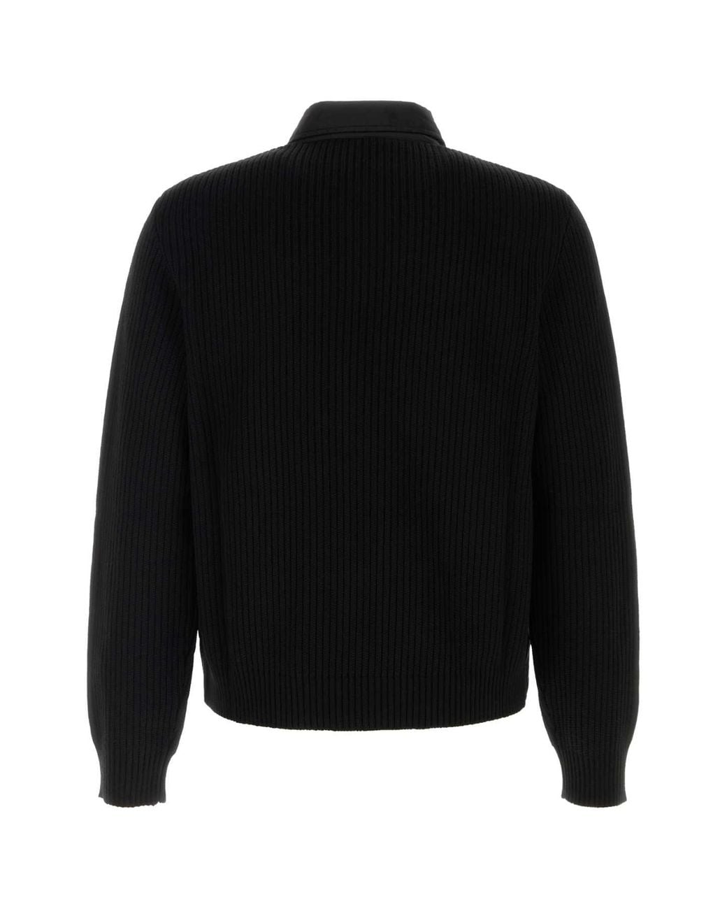Prada Black Knit Jacket With Padded Front for men