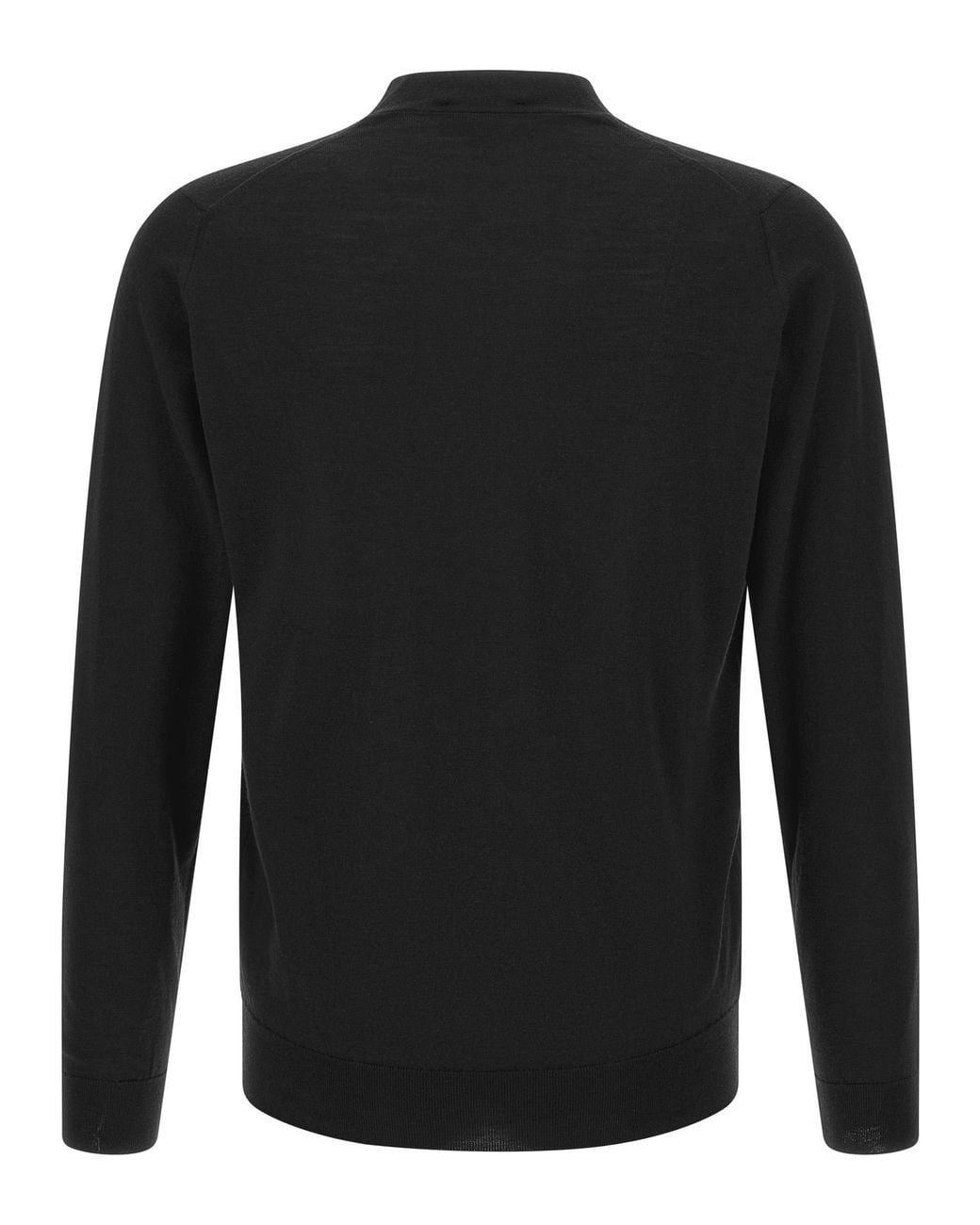 John Smedley Black 'Bradrick' Cardigan for men
