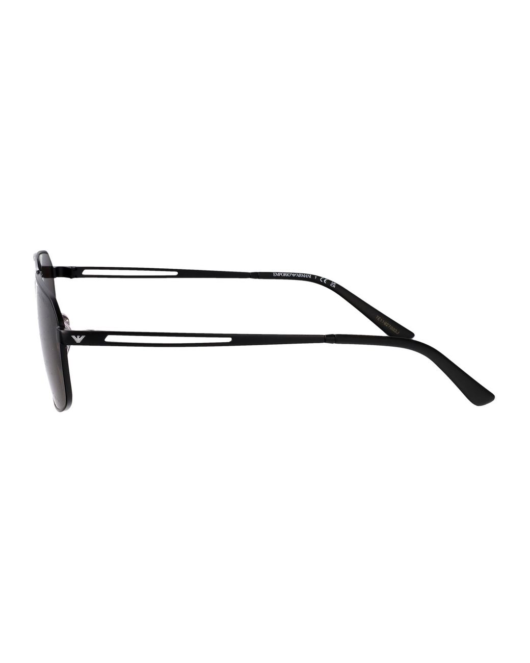Emporio Armani Black Metal Sunglasses for men
