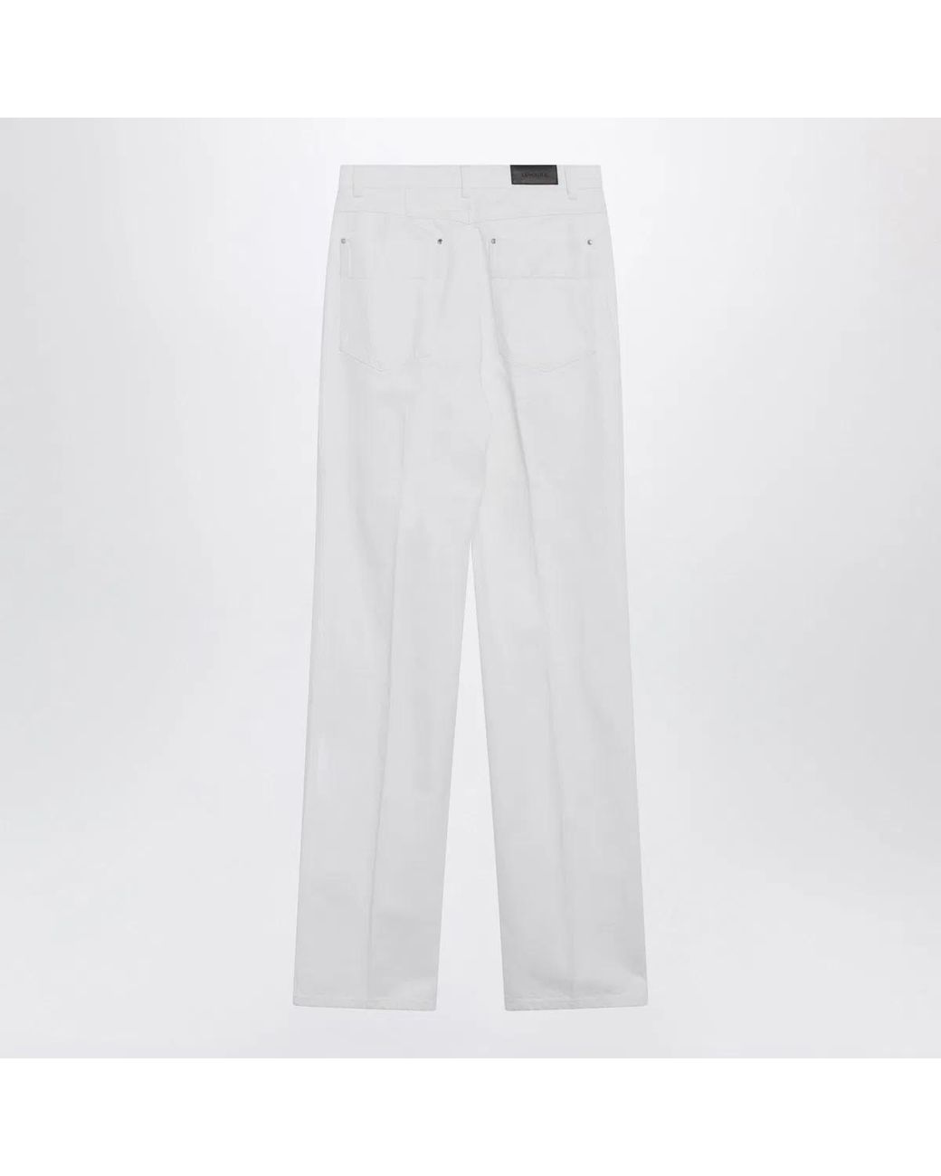 Lemaire White Highwaisted Straightleg Jeans With Belt