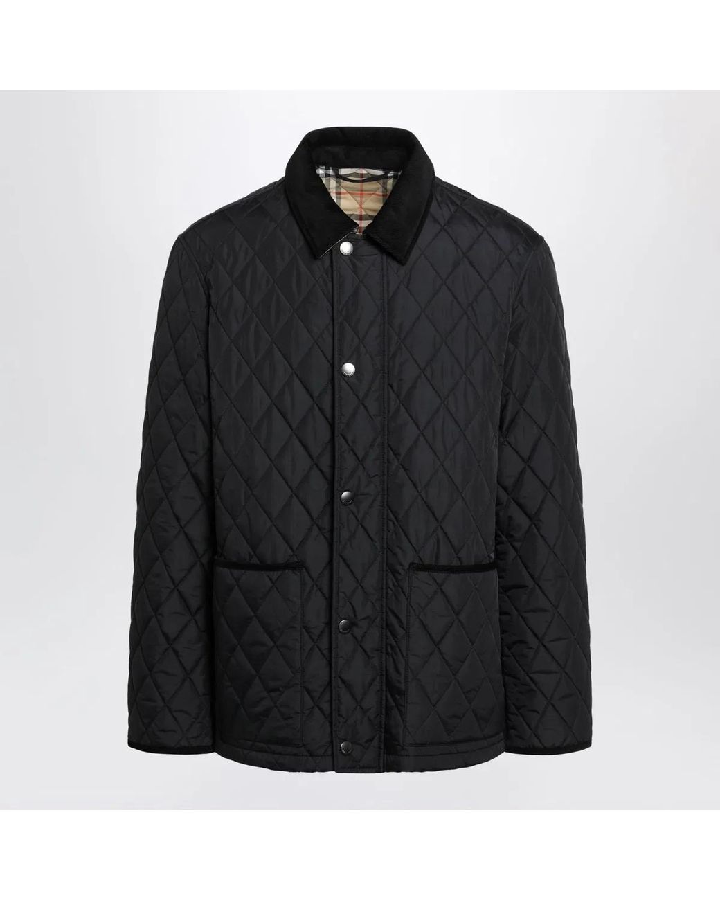 Burberry Black Haddington Quilted Nylon Jacket for men