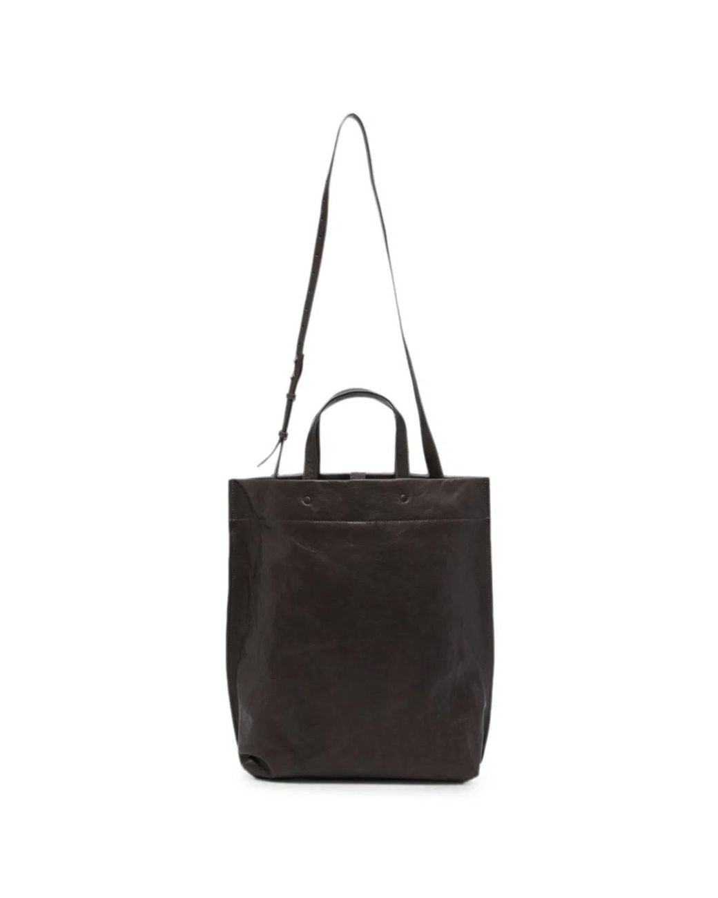 Lihann George Black Jani Leather Tote Bag