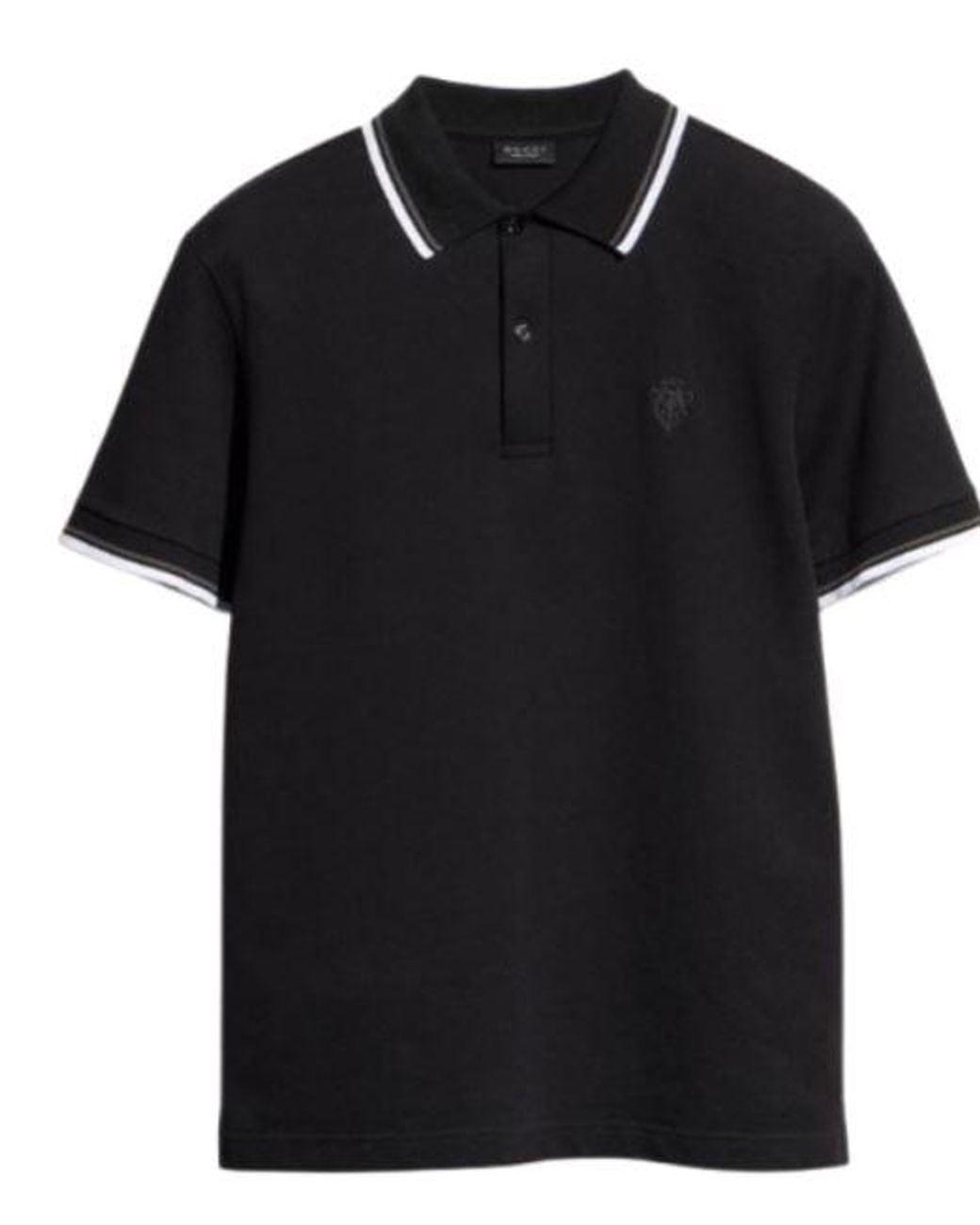 Gucci Black Embroidered Interlocking G Top for men