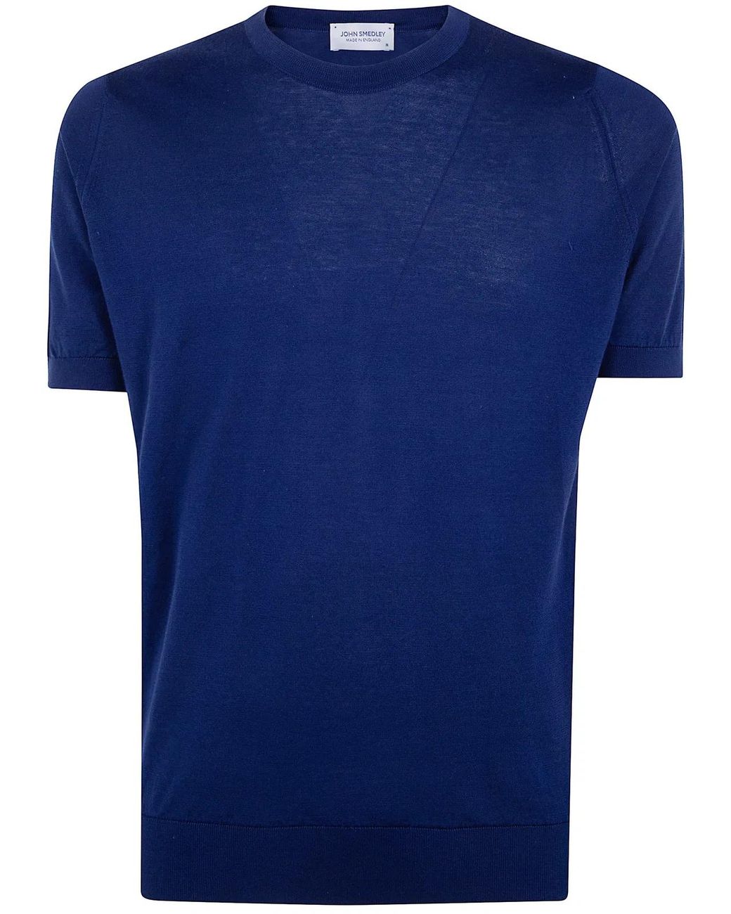 John Smedley Black "Kempton" Crewneck Short Sleeves T-Shirt for men