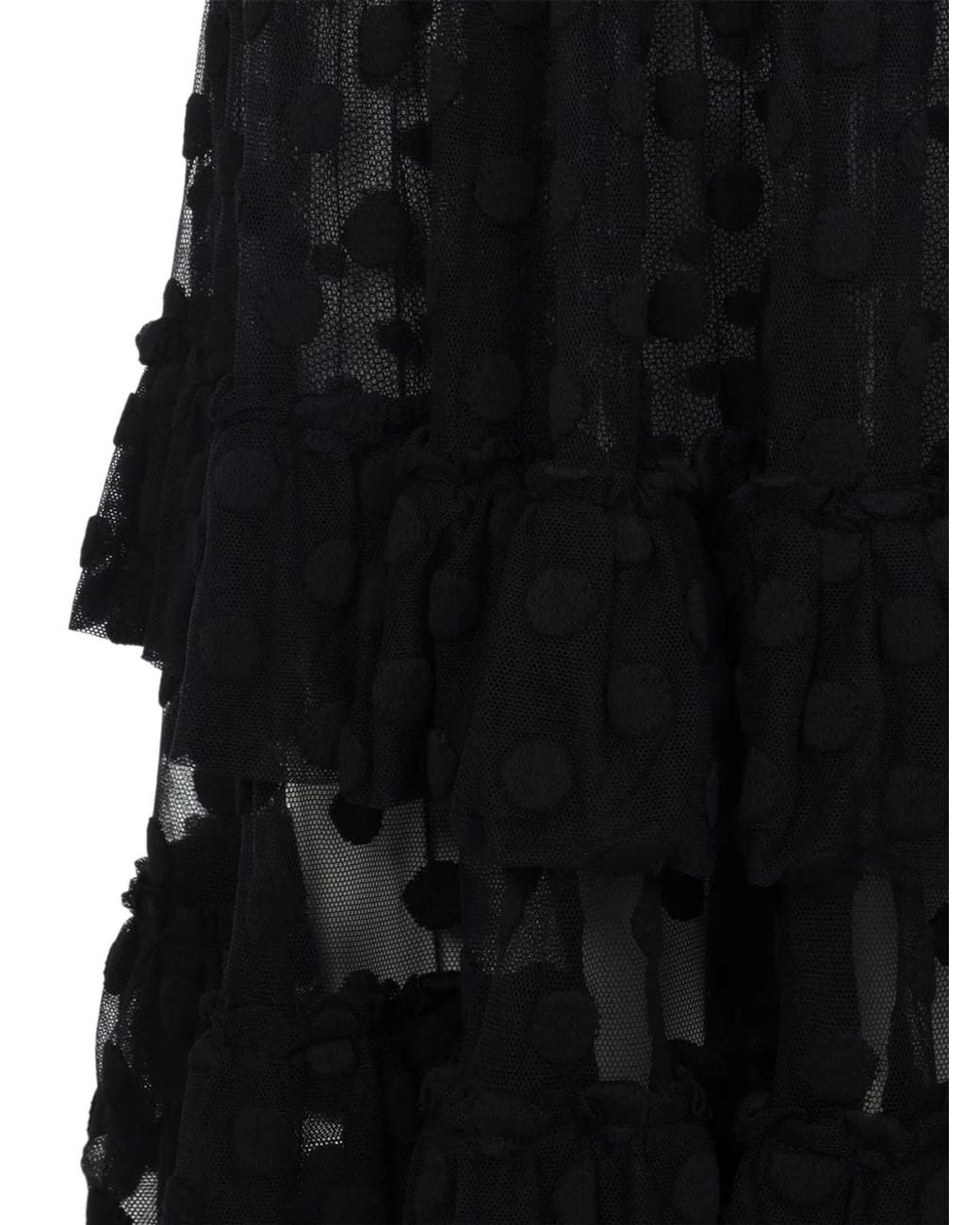 Dries Van Noten Black Cotton Polyamide Dress