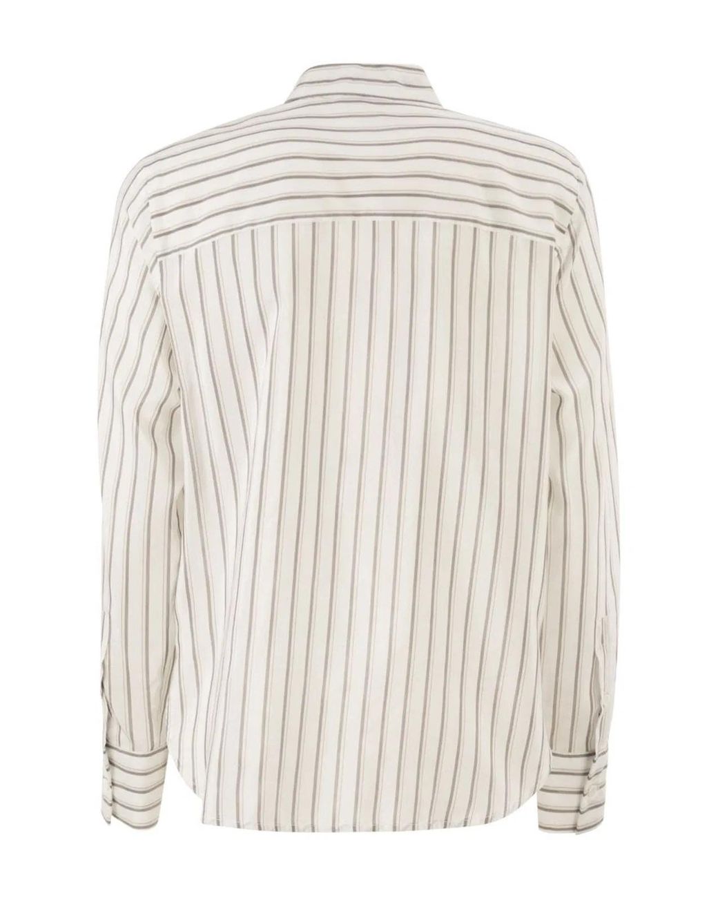 Peserico White Cotton And Silk Organza Shirt