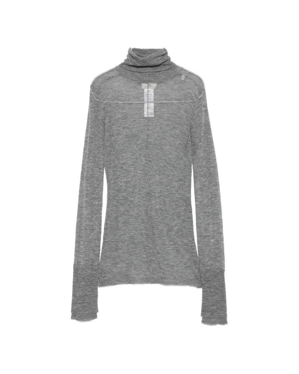 Elisabetta Franchi Gray Melange Rack Cardigan