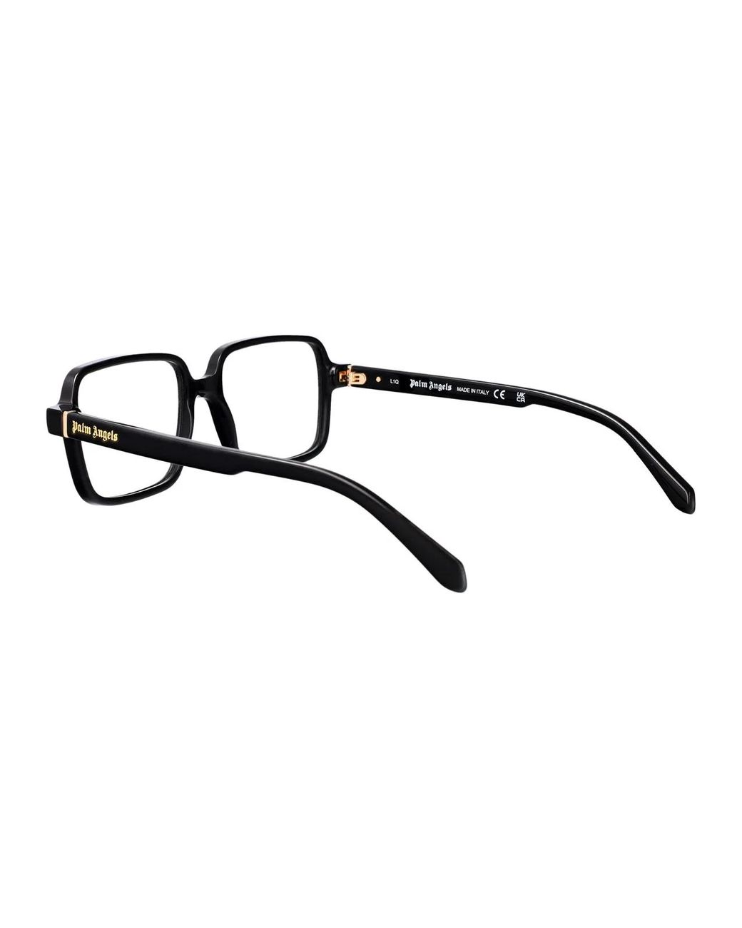 Palm Angels Black Shiny Acetate Glasses
