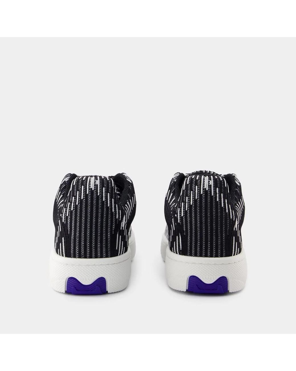 Burberry Black Lf Box Knit Sneakers