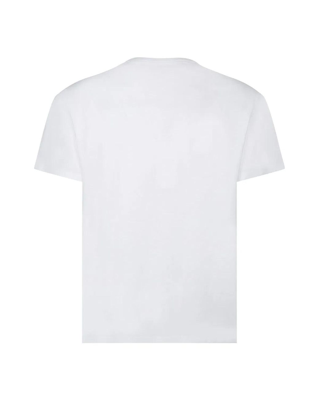 Maison Margiela White Tshirt Con Logo Distorto for men