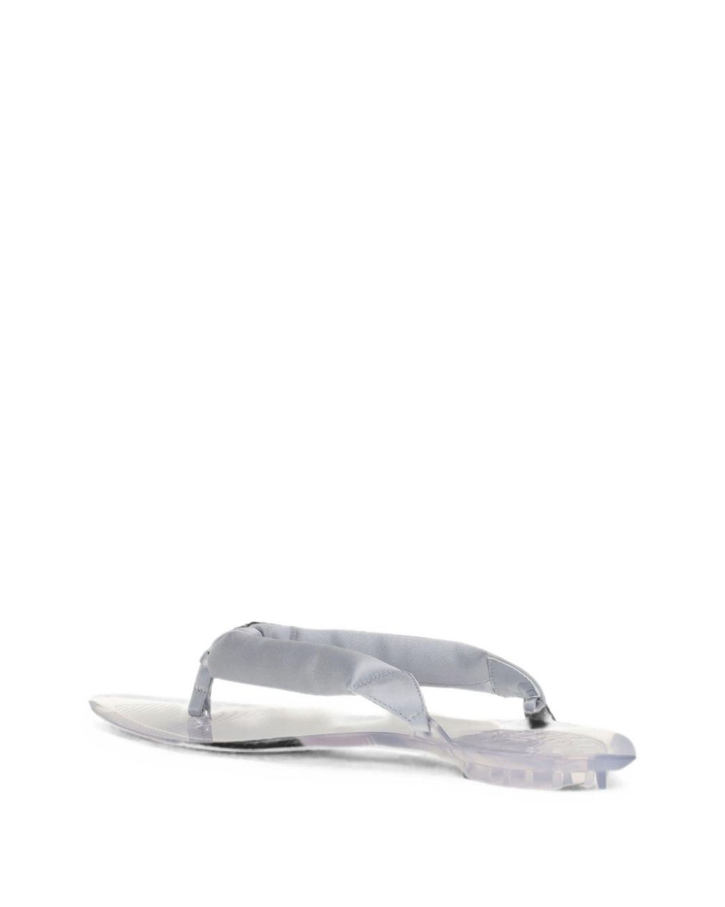 Alaïa White Alaia Satin Flip-Flop Sandals