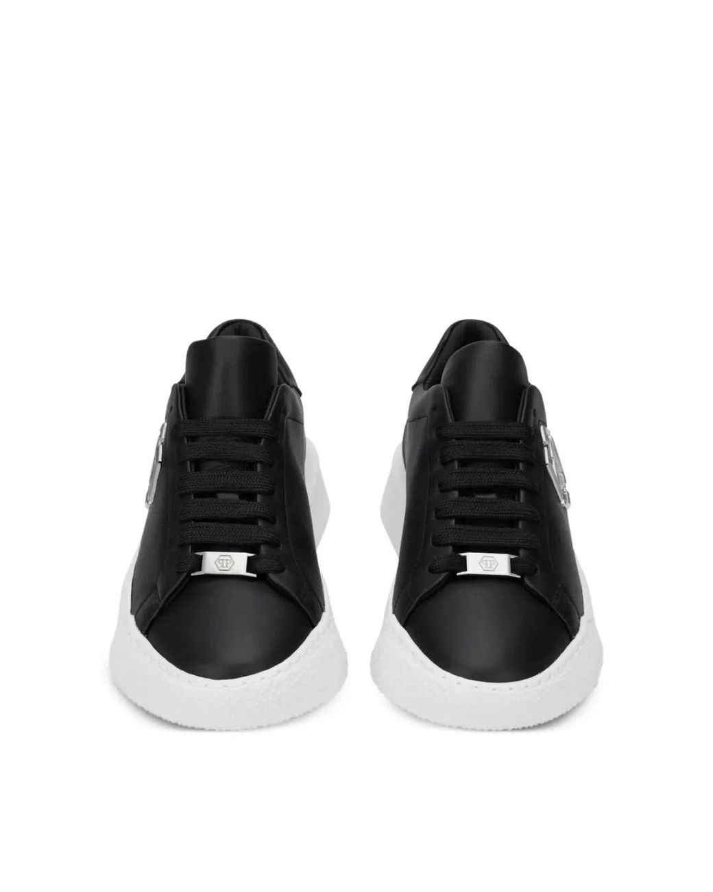 Philipp Plein Black Godzilla Hexagon Logo Chunky Sneakers for men