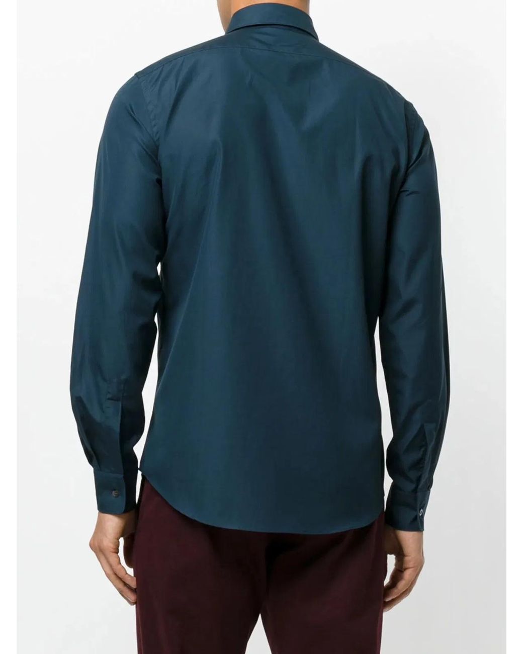 Aspesi Blue Cotton Shirt for men
